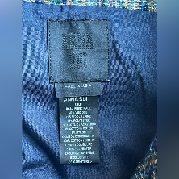 Anna Sui Tinsel Tweed and Denim Tote - Picture 8 of 8